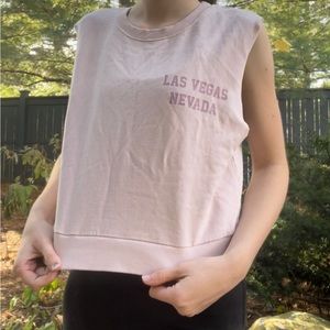 Zara cropped muscle tee
